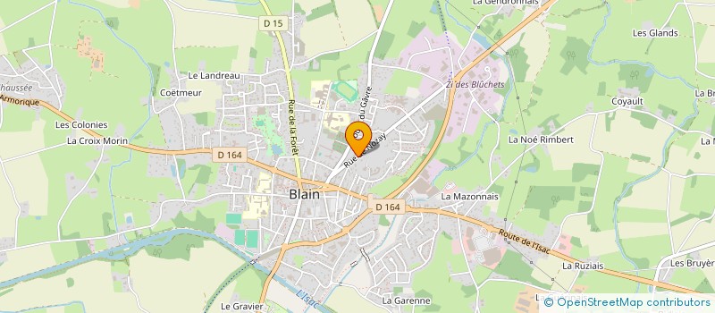 localisation de l'entreprise MONSIEUR PAUL BOURIGAULT  BLAIN