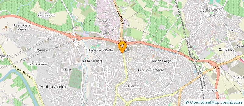 localisation de l'entreprise MONSIEUR PAUL BOUSQUET  BEZIERS