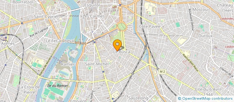 localisation de l'entreprise MONSIEUR PAUL BOUSQUET à TOULOUSE