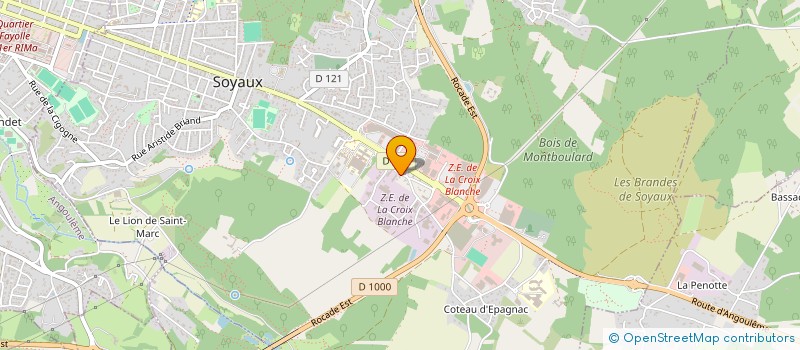 localisation de l'entreprise MONSIEUR PAUL BOUTET à SOYAUX