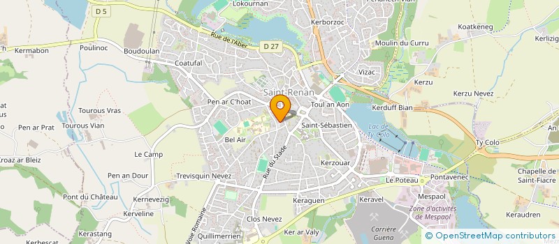 localisation de l'entreprise MONSIEUR PAUL BOUTET  SAINT-RENAN