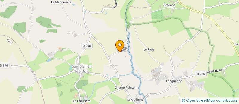 localisation de l'entreprise MONSIEUR PAUL BOUVIER à SAINT-ELLIER-LES-BOIS