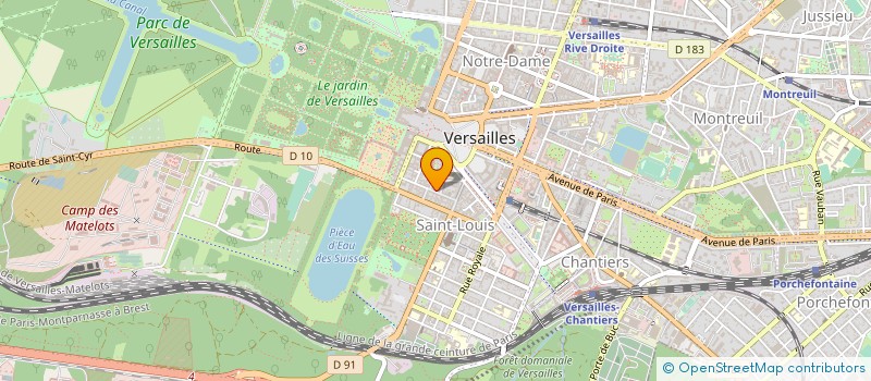 localisation de l'entreprise MONSIEUR PAUL BOUVIER à VERSAILLES