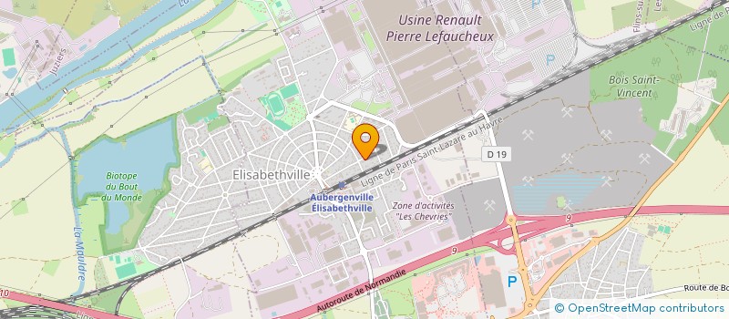 localisation de l'entreprise MONSIEUR PAUL BOVICHE  AUBERGENVILLE