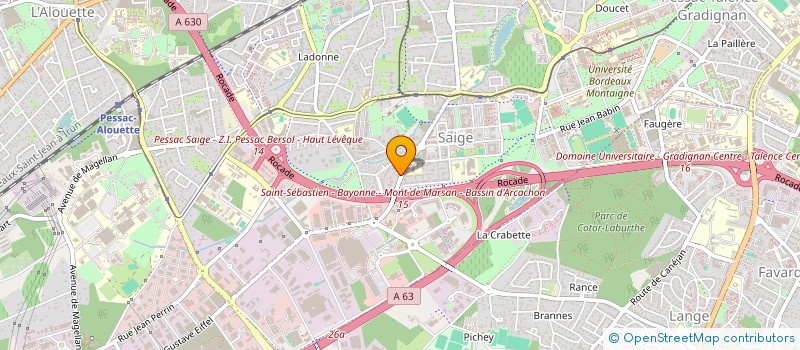 localisation de l'entreprise MONSIEUR PAUL BRANGE  PESSAC