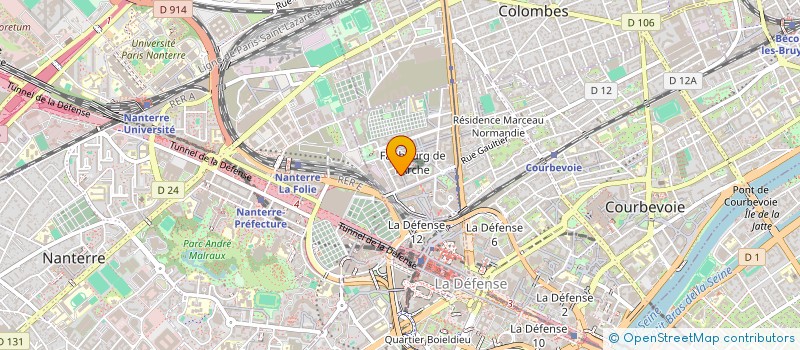 localisation de l'entreprise MONSIEUR PAUL BRAUD  COURBEVOIE