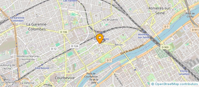 localisation de l'entreprise MONSIEUR PAUL BRAUDEY à COURBEVOIE