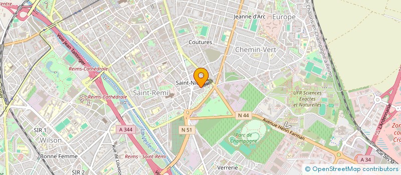 localisation de l'entreprise MONSIEUR PAUL BREIDT  REIMS