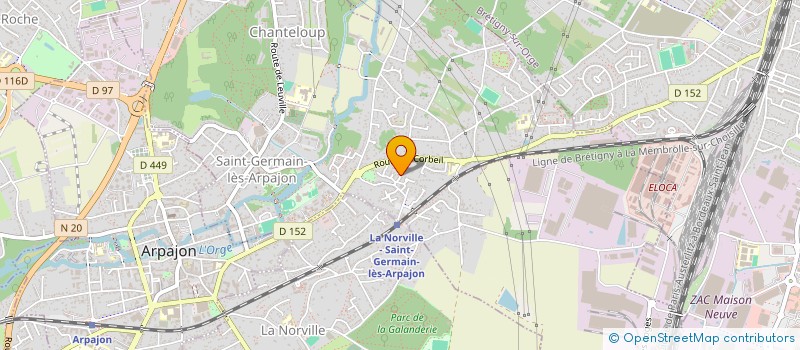 localisation de l'entreprise MONSIEUR PAUL BRESSET à SAINT-GERMAIN-LES-ARPAJON
