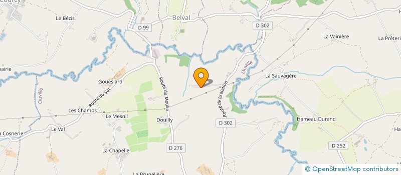 localisation de l'entreprise MONSIEUR PAUL BRIGHT  OUVILLE