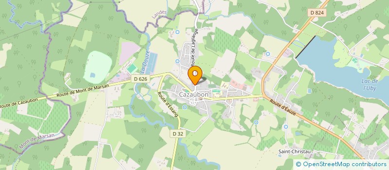localisation de l'entreprise MONSIEUR PAUL BRISCADIEU  CAZAUBON