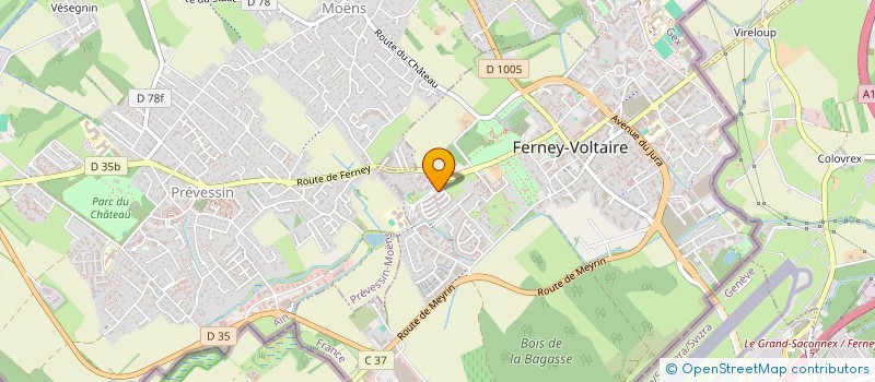localisation de l'entreprise MONSIEUR PAUL BRISTOW à FERNEY-VOLTAIRE