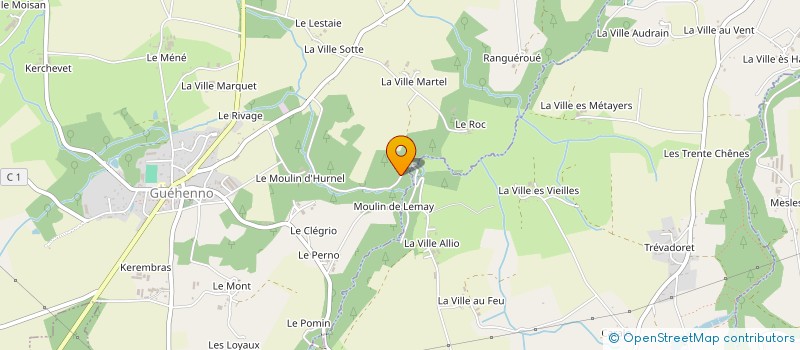 localisation de l'entreprise MONSIEUR PAUL BROGARD  GUEHENNO