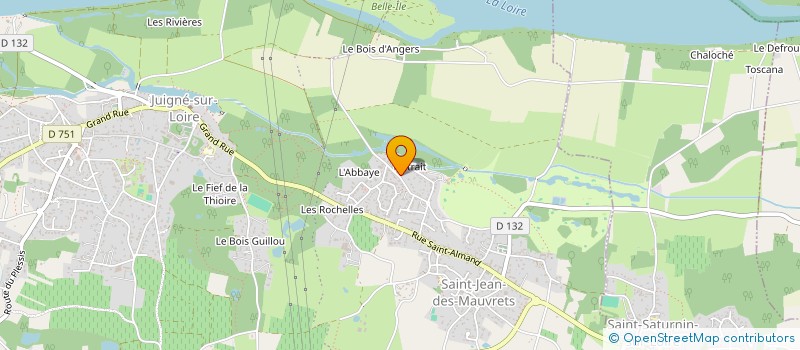 localisation de l'entreprise MONSIEUR PAUL BRUERE  LES GARENNES SUR LOIRE