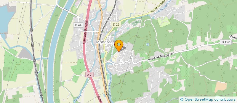 localisation de l'entreprise MONSIEUR PAUL BRUN  MONDRAGON