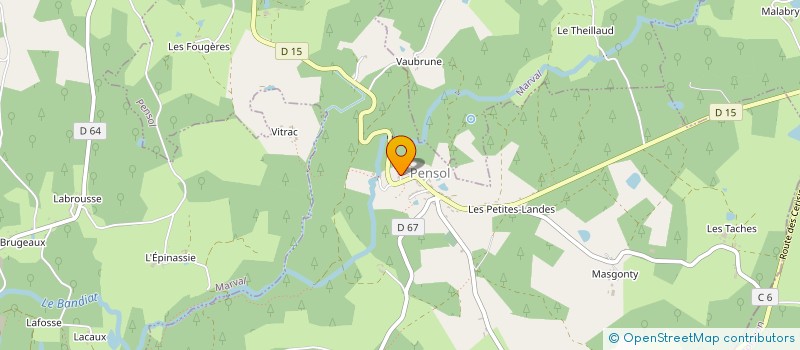 localisation de l'entreprise MONSIEUR PAUL BRUN  PENSOL