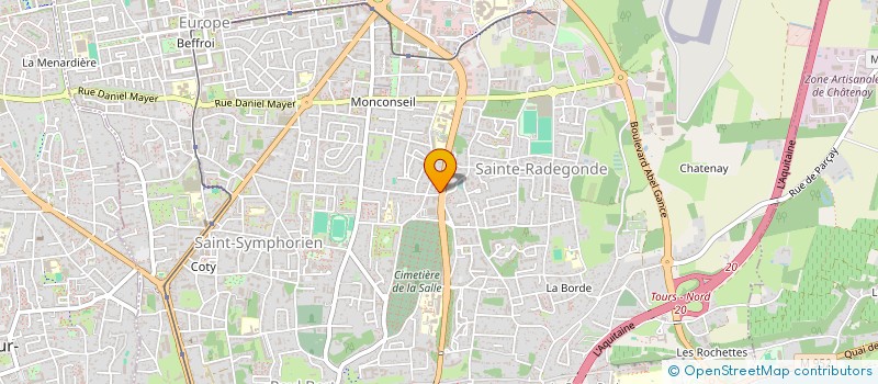 localisation de l'entreprise MONSIEUR PAUL BRUN  TOURS