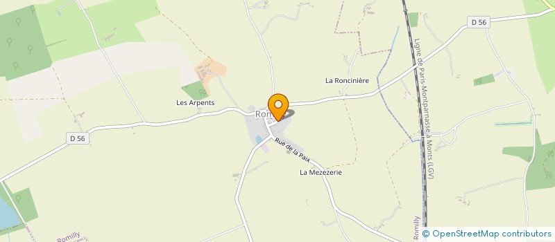 localisation de l'entreprise MONSIEUR PAUL BRUNET  ROMILLY