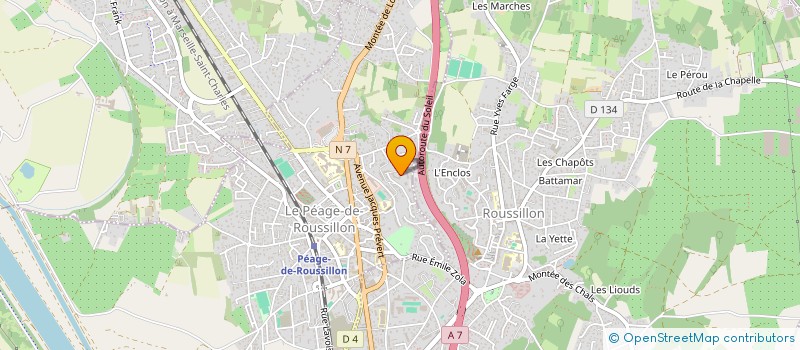 localisation de l'entreprise MONSIEUR PAUL BURCA  LE PEAGE-DE-ROUSSILLON