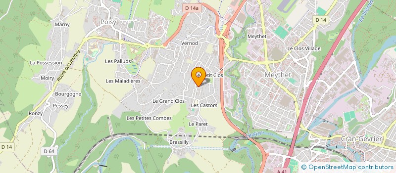 localisation de l'entreprise MONSIEUR PAUL BURET à POISY