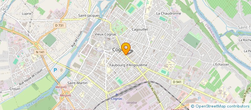localisation de l'entreprise MONSIEUR PAUL BURIN DES ROZIERS à COGNAC