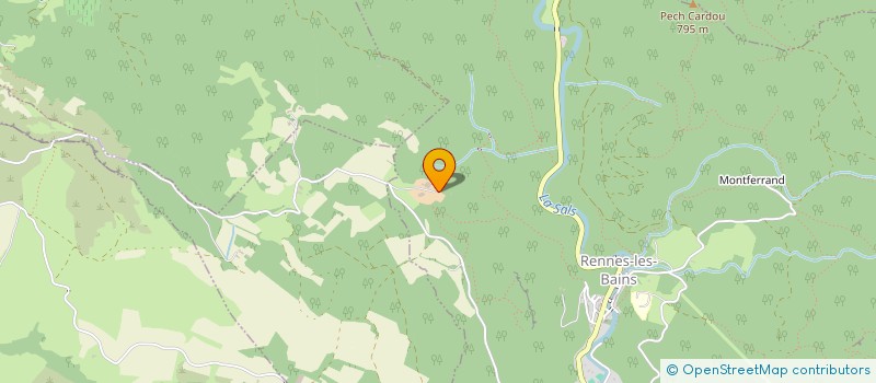 localisation de l'entreprise MONSIEUR PAUL BUSCAIL  RENNES-LES-BAINS