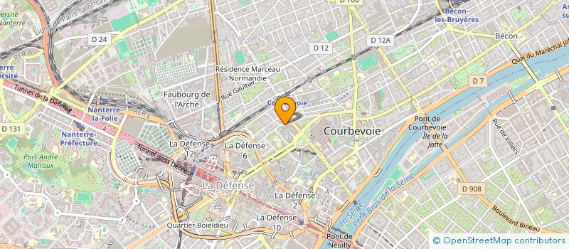 localisation de l'entreprise MONSIEUR PAUL BUTEUX à COURBEVOIE