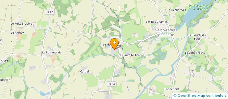 localisation de l'entreprise MONSIEUR PAUL BUTLER  SAINT-ANDRE-DES-EAUX