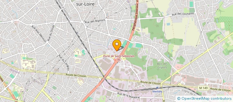 localisation de l'entreprise MONSIEUR PAUL BUTTIN  SAINT-SEBASTIEN-SUR-LOIRE