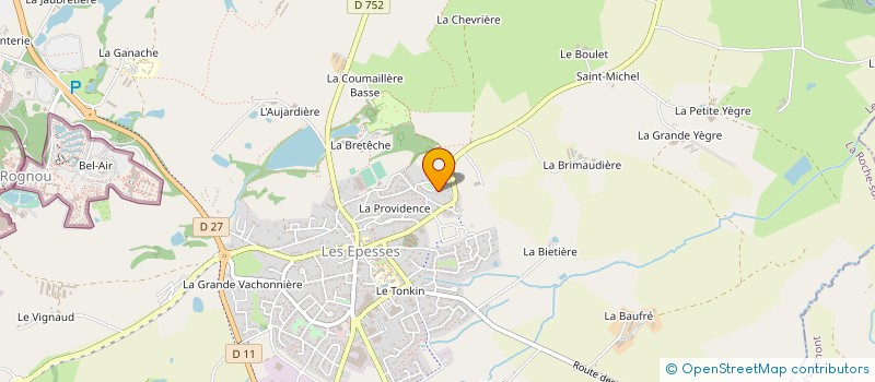 localisation de l'entreprise MONSIEUR PAUL CAILLE  LES EPESSES