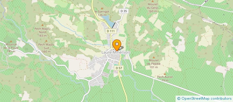 localisation de l'entreprise MONSIEUR PAUL CALIMAN  LAURE-MINERVOIS