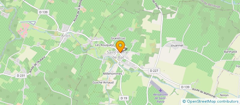 localisation de l'entreprise MONSIEUR PAUL CALLEDE  SAINT-PIERRE-DE-BAT