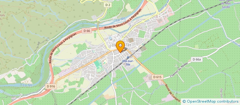 localisation de l'entreprise MONSIEUR PAUL CALMON  ILLE-SUR-TET