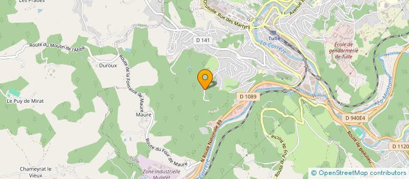 localisation de l'entreprise MONSIEUR PAUL CALVO  TULLE