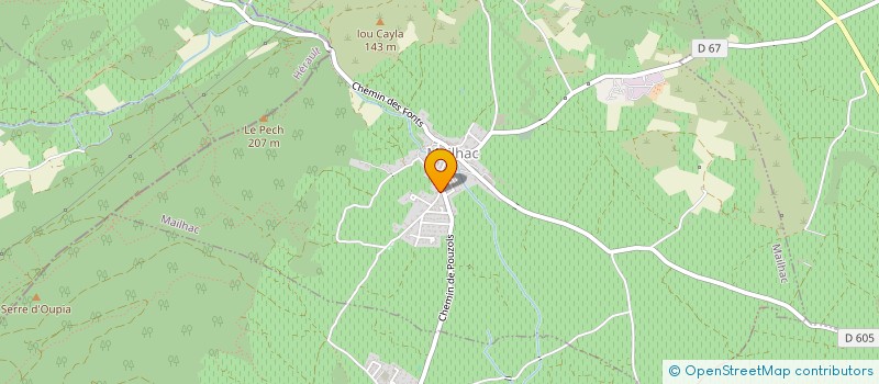 localisation de l'entreprise MONSIEUR PAUL CAMMAN  MAILHAC