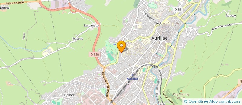 localisation de l'entreprise MONSIEUR PAUL CANTAREL à AURILLAC