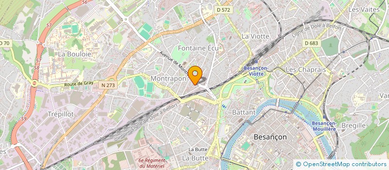 localisation de l'entreprise MONSIEUR PAUL CART  BESANCON