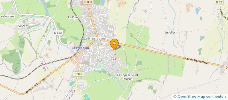 localisation de l'entreprise MONSIEUR PAUL CASTANIE  LUC-LA-PRIMAUBE