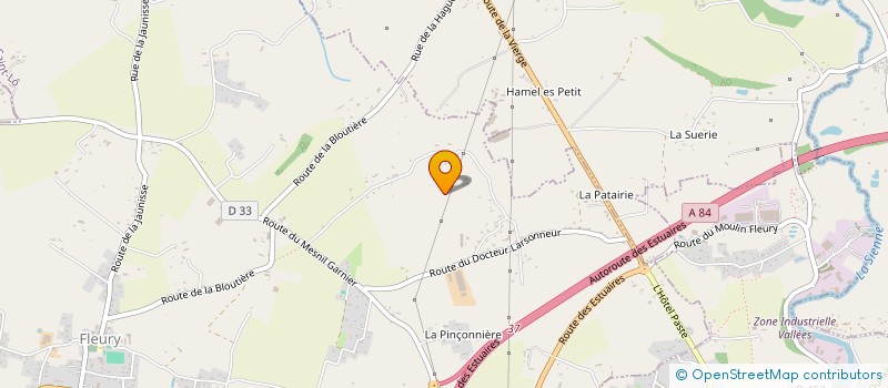 localisation de l'entreprise MONSIEUR PAUL CAWTHRA  FLEURY