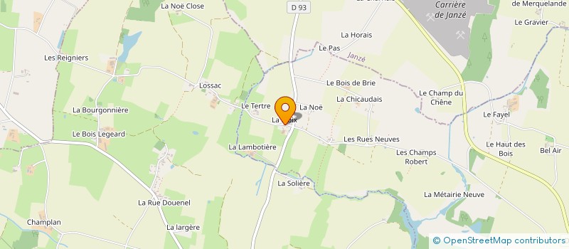 localisation de l'entreprise MONSIEUR PAUL CERTAIN  LA COUYERE