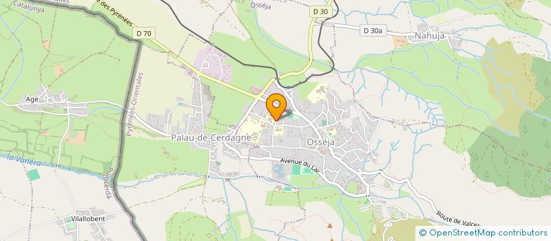 localisation de l'entreprise MONSIEUR PAUL CHADEFAUX  OSSEJA