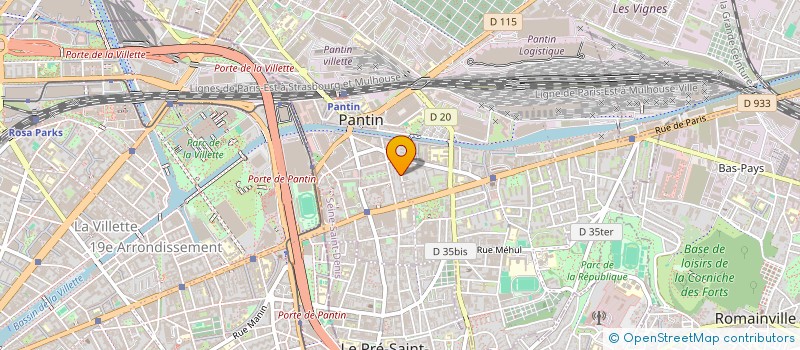 localisation de l'entreprise MONSIEUR PAUL CHAFFENET à AUBERVILLIERS