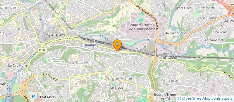 localisation de l'entreprise MONSIEUR PAUL CHAMARD à QUIMPER