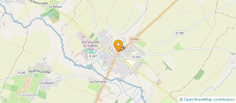 localisation de l'entreprise MONSIEUR PAUL CHAMPON à TRUN