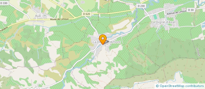 localisation de l'entreprise MONSIEUR PAUL CHAPMAN  LA DIGNE-D'AMONT