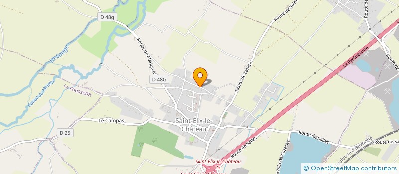 localisation de l'entreprise MONSIEUR PAUL CHAPPE  SAINT-ELIX-LE-CHATEAU