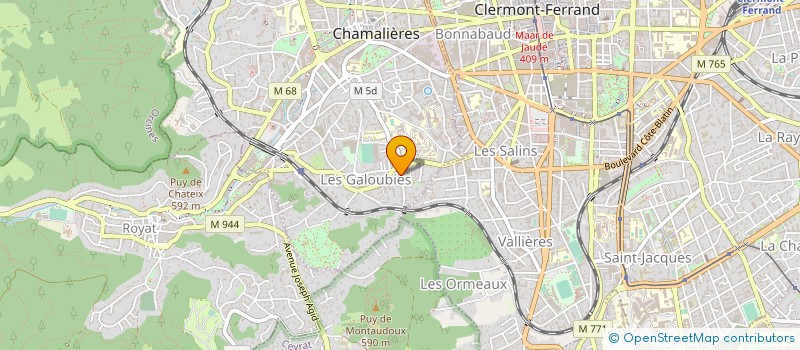 localisation de l'entreprise MONSIEUR PAUL CHAPPET  CHAMALIERES