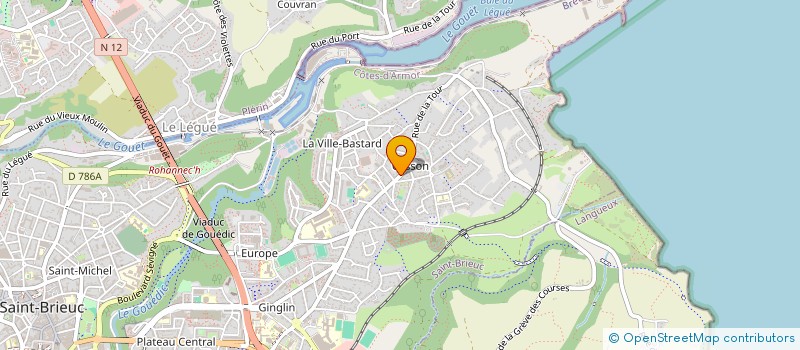 localisation de l'entreprise MONSIEUR PAUL CHARPENTIER à SAINT-BRIEUC