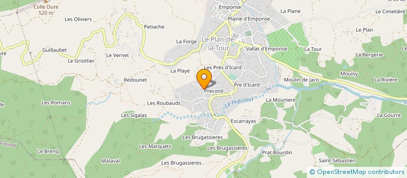 localisation de l'entreprise MONSIEUR PAUL CHARRIER  LE PLAN-DE-LA-TOUR