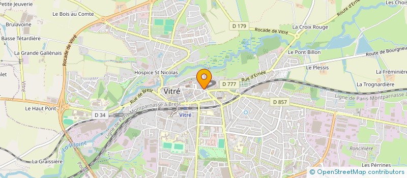 localisation de l'entreprise MONSIEUR PAUL CHARTIER  VITRE